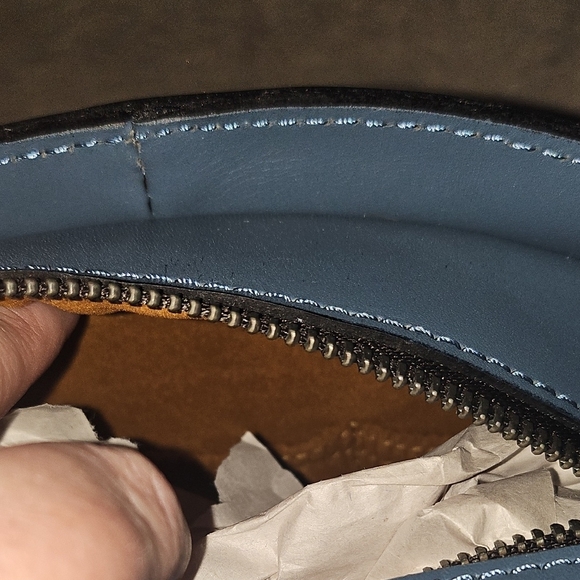 Patricia Nash Embossed Blue Shoulder Bag - Picture 9 of 14